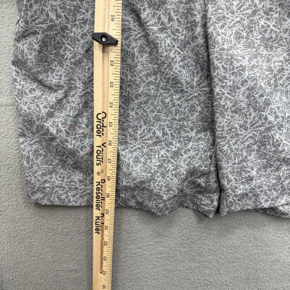 Greg Norman Tasso Elba Shorts Mens 33 Gray Chino Stretch 10‎ Inseam Golf Casual